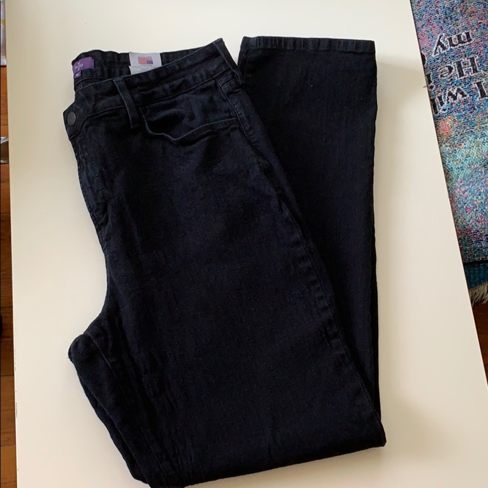 Nydj black lift and tuck skinny jeans